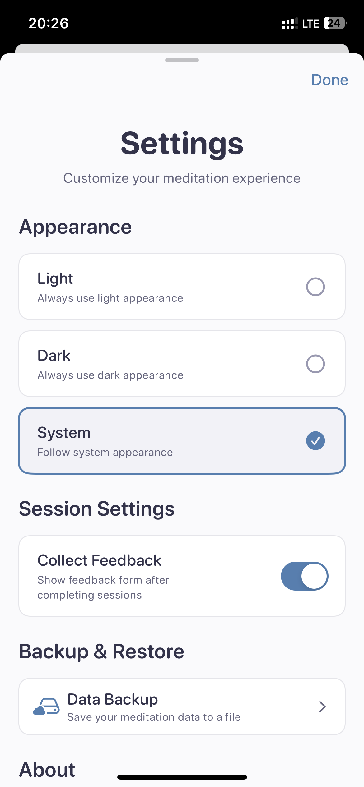 Meditimer App Screenshot 6