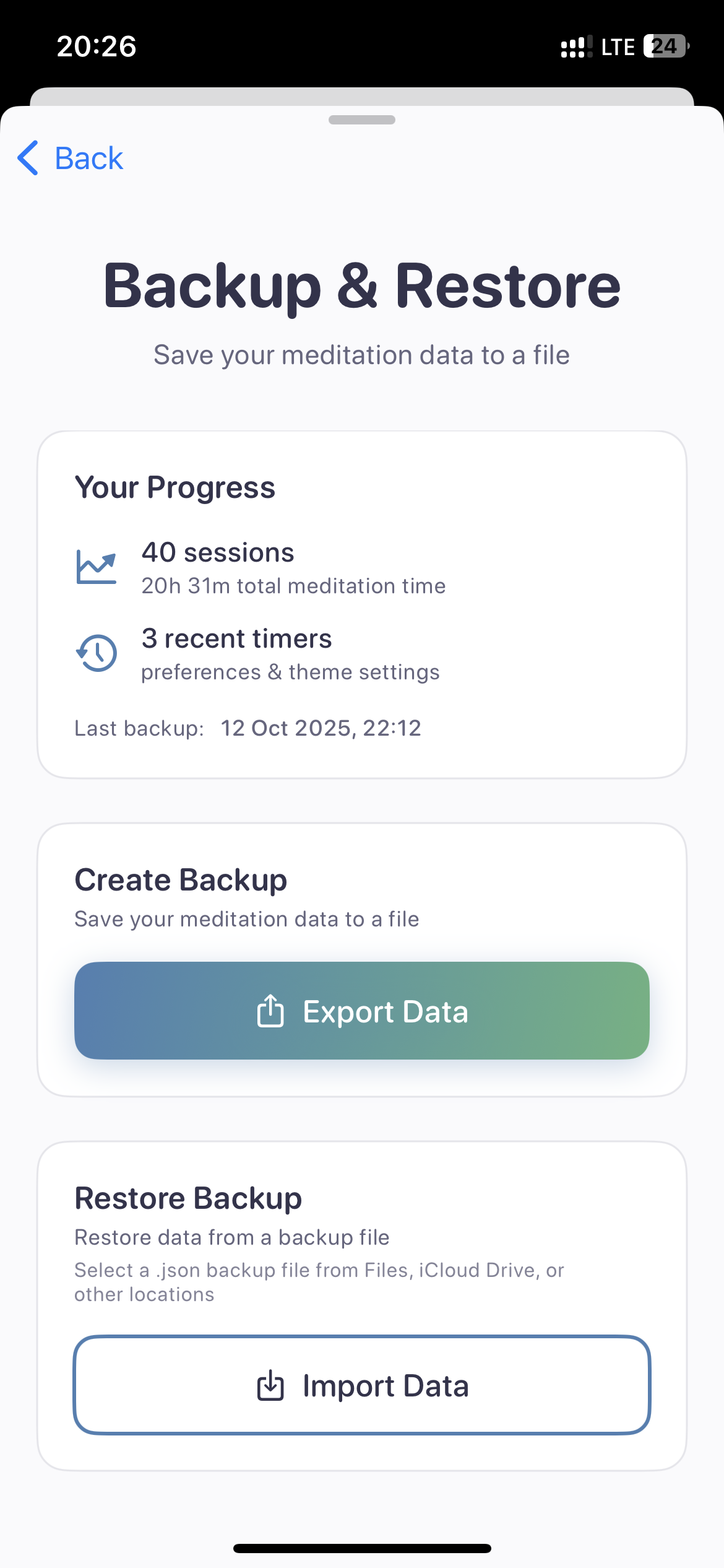 Meditimer App Screenshot 5